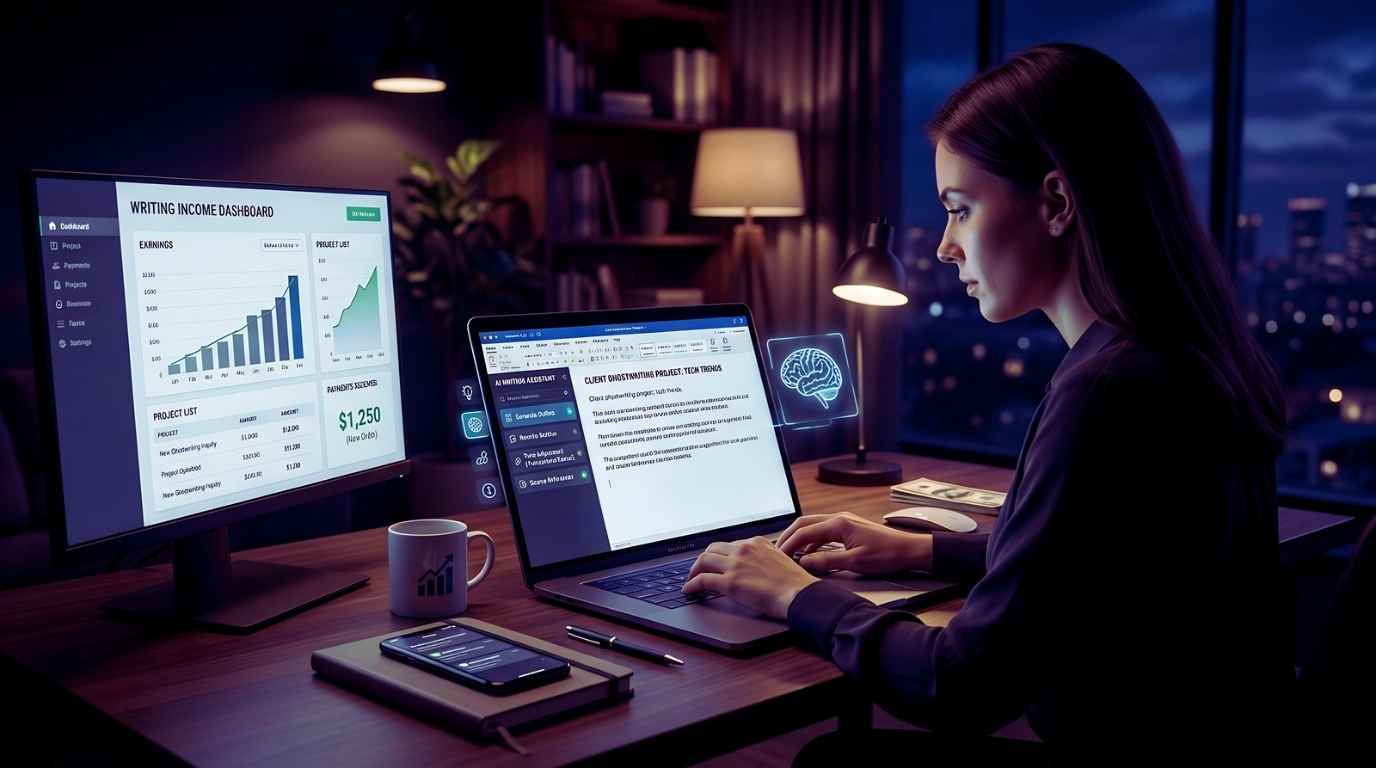 How to Make Money by Offering AI-Assisted Ghostwriting Services