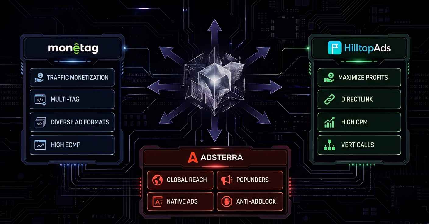 Maximizing RPMs with Monetag, Adsterra, and HilltopAds in 2026